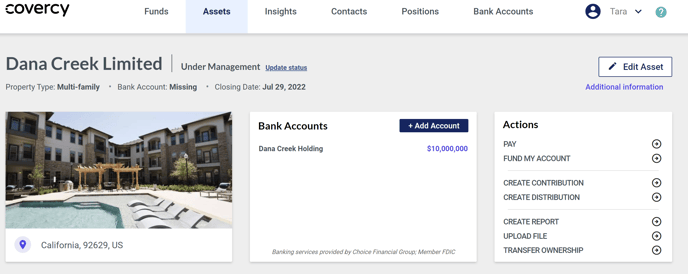 Banking integrated with investment management