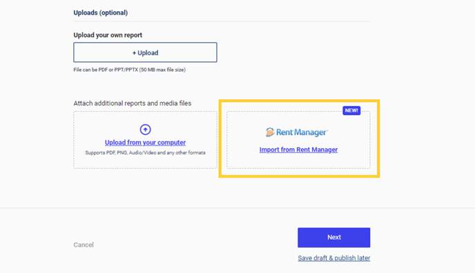 Rent Manager report integration 2