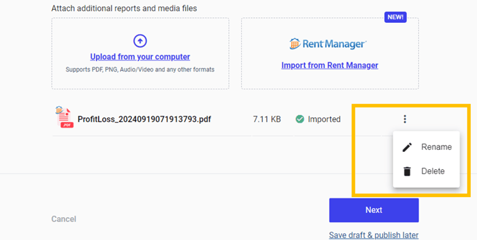 Rent Manager report integration 7