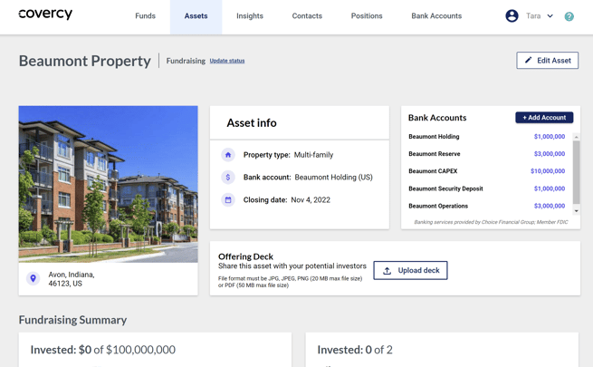 how to update an asset within property management portfolio p